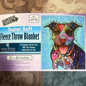 🐾Dean Russo Bulldog Fleece Blanket